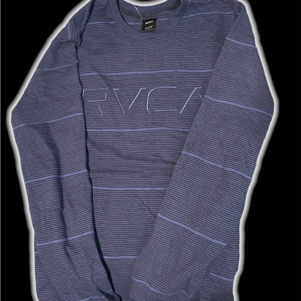 Mens XL RVCA Longsleeve knit t/ light sweater with embroidered logo